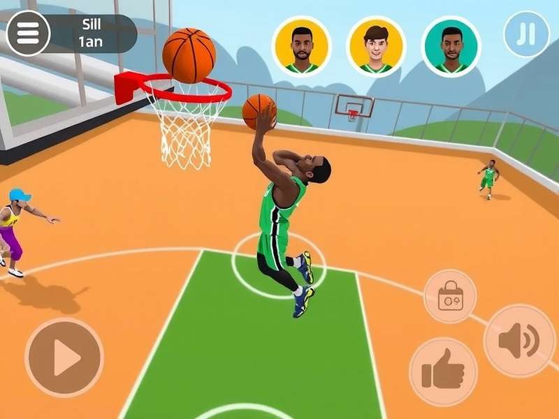 Basketball Dunk Mania characters and customization